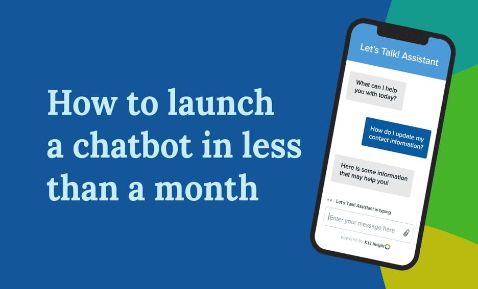 Launching AI-powered chatbots on district webpages