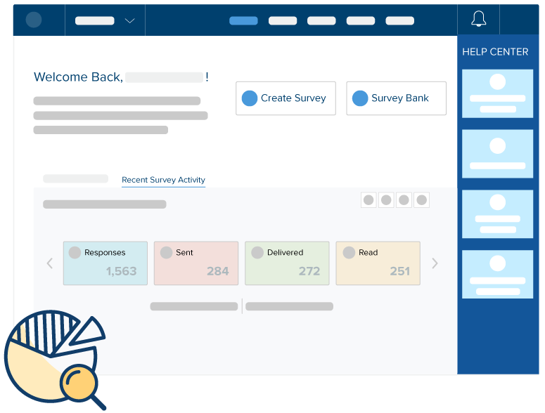 Illustration of Engage Survey Platform