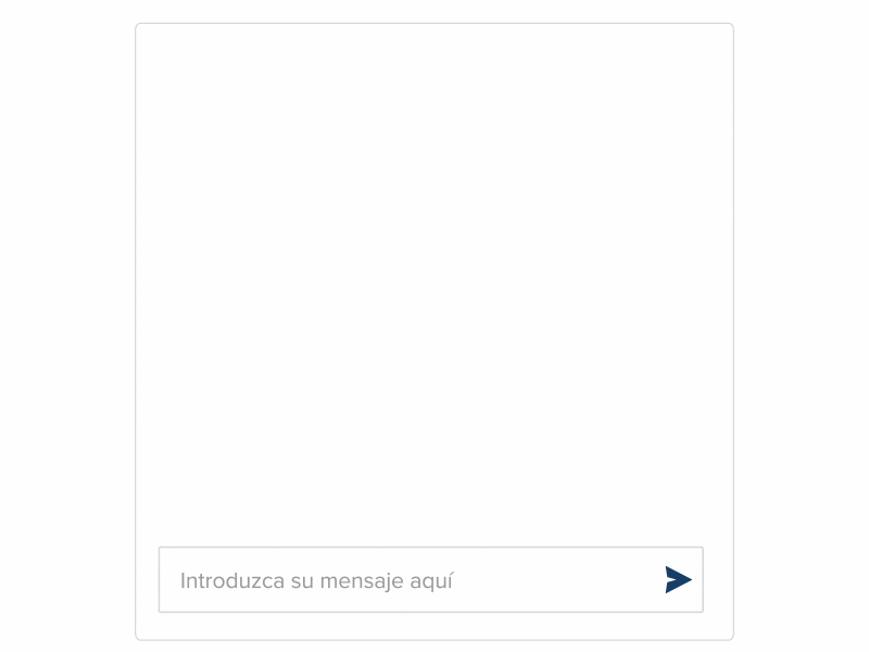 Let's Talk Assistant chatbot conversation in Spanish