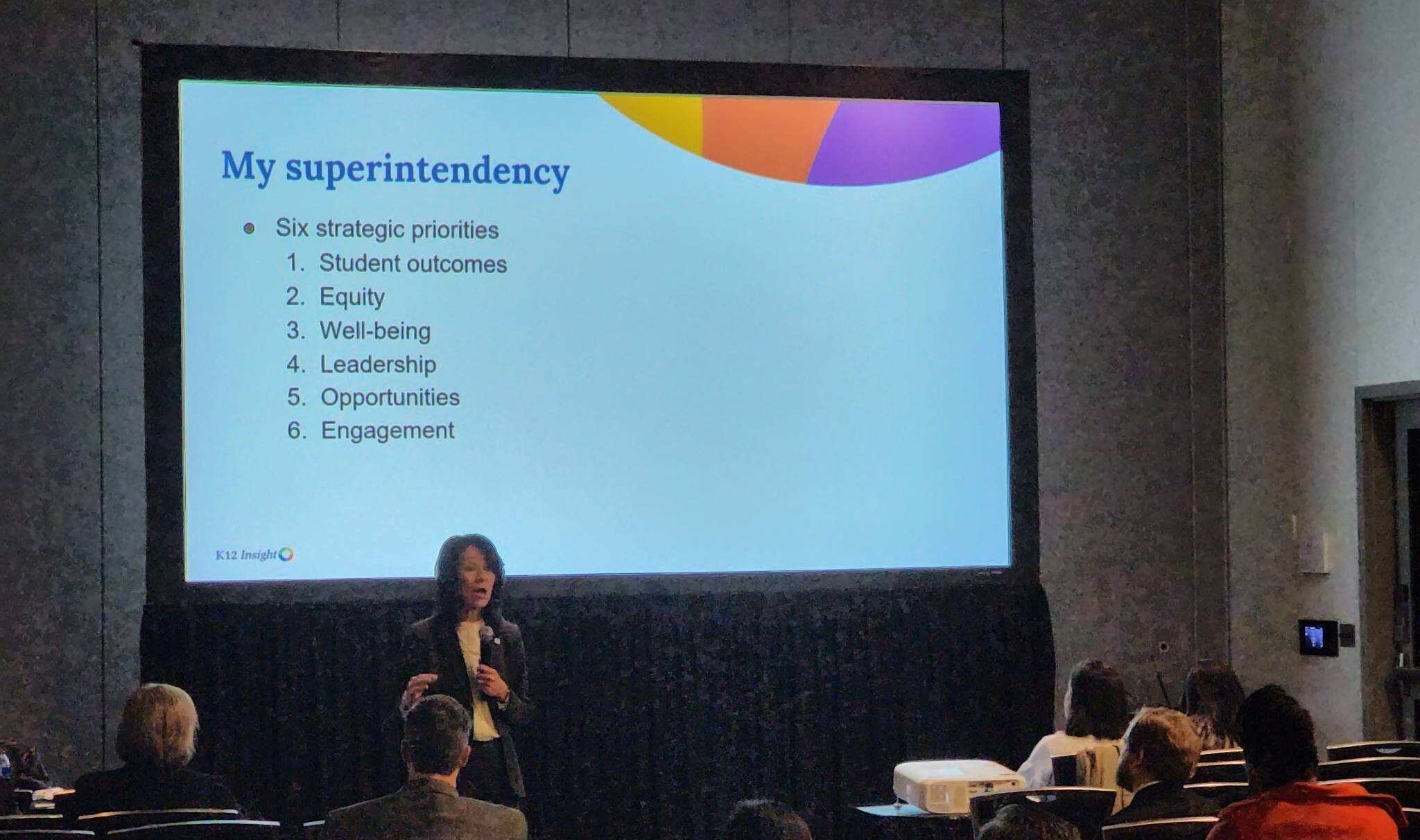 Dr. Lupita Hinojosa presenting