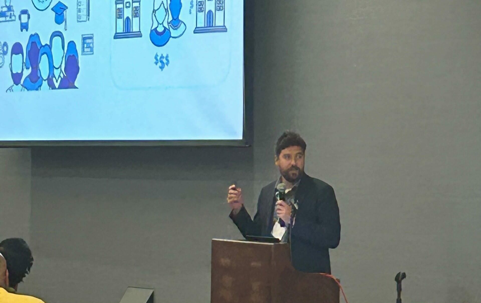 Joe Douglass presenting at CGCS PR