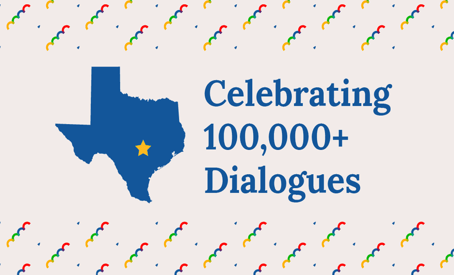 Texas map outline with text