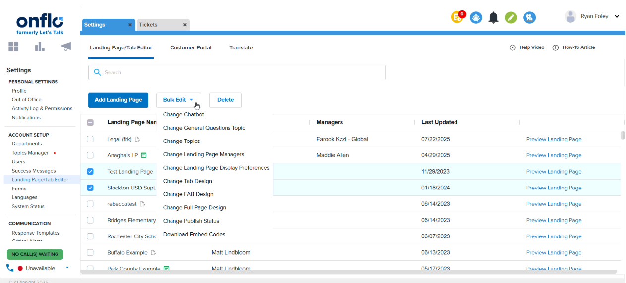 how to create landing page
